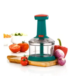 Xmart India Manual Push Chopper for Vegetables & Fruits, 650ML