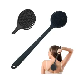 Xmart India Silicone back scrubber for bathing with Long Handle for Shower – Soft, BPA-Free silicone body scrubber for bathing| Deep Cleaning, Dirt Removal, Exfoliating body scrubber for wom...