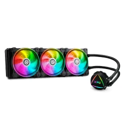 XPG Levante 360 Addressable RGB All-in-One CPU Liquid Cooler | ARGB Controller | Dual-Ring FDB Fans (LEVANTE360-BKCWW)