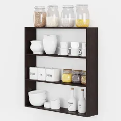 Xtenshion Crafts 4-Shelf Wooden Wall Mounted Storage Shelf