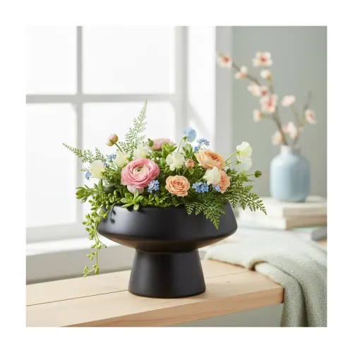 Image of Xtore Sculptural Matte Ceramic Bonsai Planter