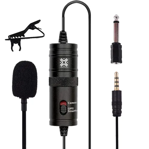 Image of Xtreme Acoustics Professional Lavalier Lapel Collar Condenser Microphone for 3.5mm Jack Android Smartphones and Cameras,