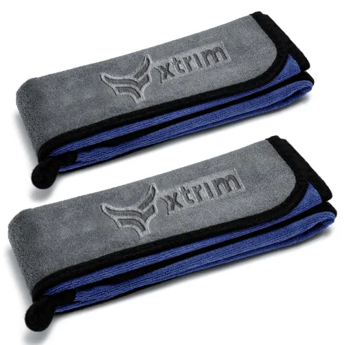 Image of XTRIM 500 GSM Microfiber Car Cleaning Cloth, 30x70 cms, Pack of 2 | For Bike & Car Wash, Exterior Cleaning Kapda, Glass 