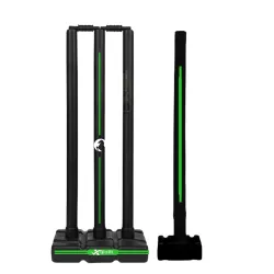 Xylofit Heavy Cricket Stumps | Wickets Set with 4 Stumps + 2 Bails + 2 Stands | Full Size Plastic Wickets for Cricket Gr