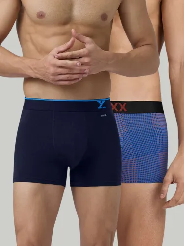 Image of XYXX Pack of 2 Self Design Men Trunk