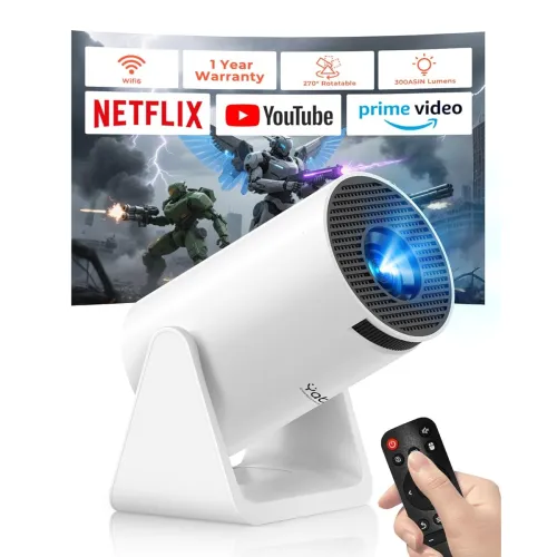Image of Yaber Smart Mini Projector for Room, 270° Rotatable Portable Projector for Home