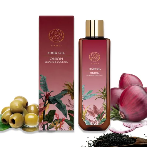 Image of Yahvi Hair Oil Onion Enriched Sesame & Olive Oil 