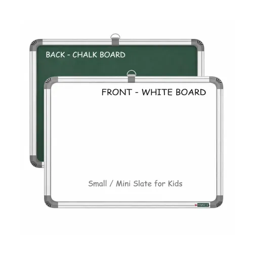 Image of YAJNAS 1x1 Feet Non-Magnetic White Board for Kids, Home & Kitchen with Heavy-Duty Aluminium Frame, Scratch-Proof & Corro