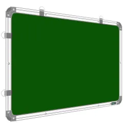 YAJNAS 3x2 Feet Ceramic Steel (Magnetic) Chalk Board