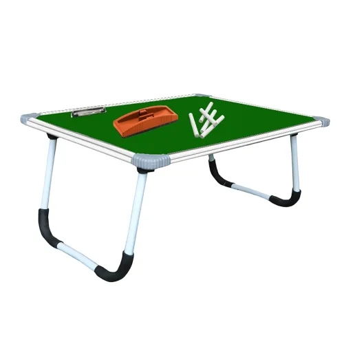 Image of YAJNAS Green Chalkboard & Laptop Table | Portable Lap Desk with Laptop Support