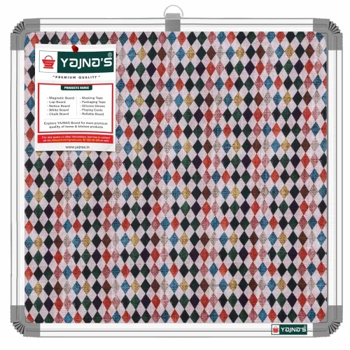 Image of YAJNAS Premium Material Notice Pin-up Board /Pin-up Board /Soft Board /Bulletin Board /Pin-up Display Board for Office, 