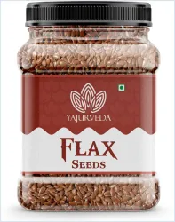 Yajurveda ES_101 Brown Flax Seeds (1 kg)