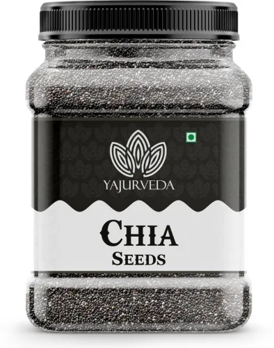 Image of Yajurveda Raw Chia Seeds For Eating Unroasted (1 kg) 