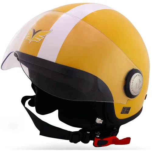 Image of Yamaha Avion Polycarbonate Anti- Scratch Half Face Helmet Y6AAVYEL0M21
