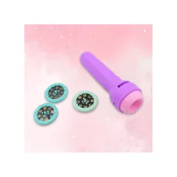 Yanmai Kids' Mini Slide Projector – Flashlight Torch with 3 Slides & Animated Patterns for Learning & Fun