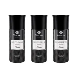 Yardley London Gentleman Classic Body Spray for Men | Fresh Woody Fougère Notes | Masculine Fragrance | Body Deodorant f