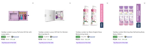 Image of Yardley London Beauty Products upto 77% Discount