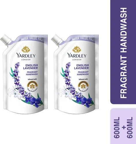 Image of Yardley London English Lavender Hand Wash Refill Pouch (2 x 650 ml)