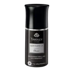Yardley London Gentleman Classic Deodorant Roll-On | 48-Hours Long Lasting Scent| Men’s Body Deodorant | Roll-On for For Men | Masculine Fragrance | 50ml