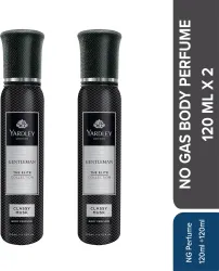 Yardley London Gentleman Classy Musk No Gas Body Perfume  -  240 ml (For Men).