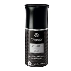 Yardley London Gentleman Classic Deodorant Roll-On| 48-Hours Long Lasting Scent| Men’s Body Deodorant| Roll-On for For M