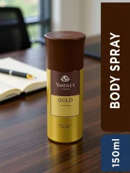 Yardley London Gentleman Gold With Fresh Rosemary & Mint Body Deodorant Spray - For Men (150 ml)