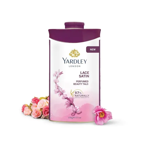 Image of Yardley London Lace Satin Perfumed Talc 100g