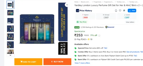 Image of Yardley London Luxury Perfume Gift Set 