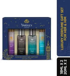 Yardley London Luxury Perfume Gift Set (18ml x 2 + 20ml x 2) Combo Set