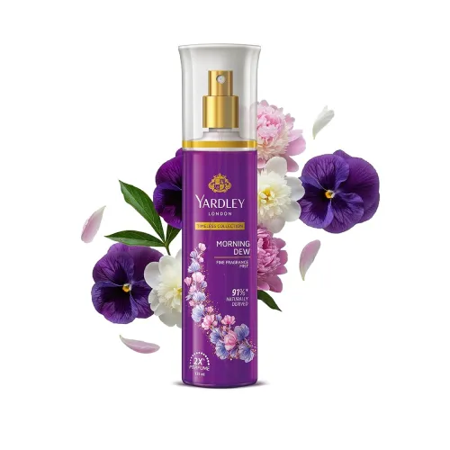 Image of Yardley London Morning Dew Fine Fragrance Body Mist Spray | 2X Perfume for Women