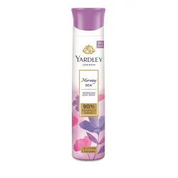 Yardley London Morning Dew Refreshing Body Spray | Lily of Valley & Frangipani Fragrance | Deodorant Body Spray For Dail