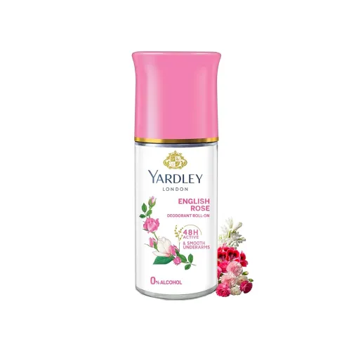 Image of Yardley London English Rose Roll On Deodorant for Women, 50ml