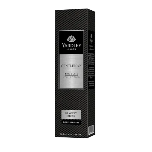Image of Yardley London Gentleman Classy Musk Body Perfume | The Elite Collection No Gas Deodorant Spray For Men | Men's Body Per