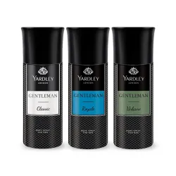 Yardley London Gentleman Deodorant Spray Tripack - 150ml (Pack of 3)