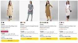 Yashika Womens Kurtas upto 70% discount