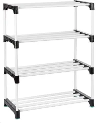 YASHVI Plastic Shoe Stand  (4 Shelves, DIY(Do-It-Yourself))