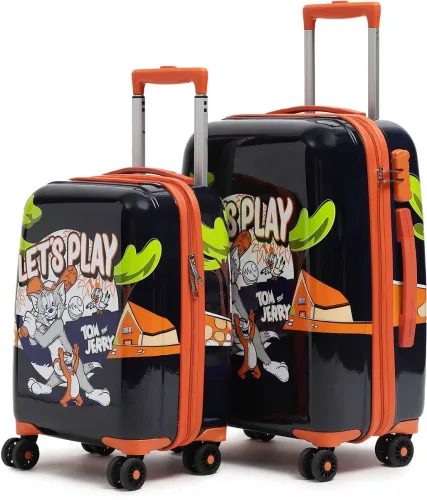 Image of YAYAVAR  Hard Body Set of 2 KIDS TROLLEY Luggage 