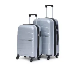 YAYAVAR Moscow 2-Piece Hard Luggage Set Silver