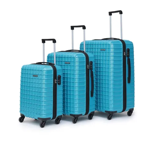 Image of YAYAVAR Polycarbonate Hard Luggage Trolley Bags (Set of 3)