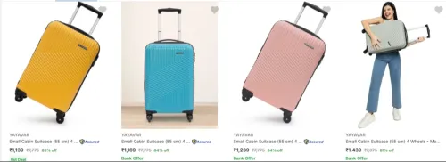 Image of Yayavar Suitcases upto 86% Discount