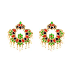 Yellow Chimes Beautifully Chand Bali Earrings