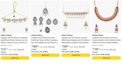 Yellow chimes Jewellery set upto 95% discount