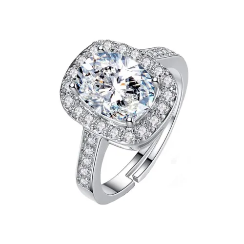 Image of Yellow Chimes Silver Ring for Women & Girls 