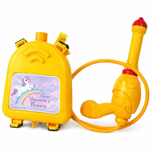 Image of Yellow Holi Pichkari Water Gun Toy for Kids