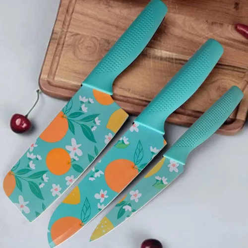 Image of YELONA 3 Pc Stainless Steel Knife Set 