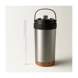 YELONA 500ml Vacuum Insulated 316 Stainless Steel Travel Mug / Flask / Thermos - Sip-It-Your-Way Lid, Straw - 8-Hour Col