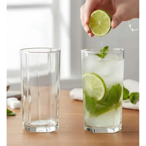 Image of Yera Prima Pyramid Zest Designer Tumbler Set of 6