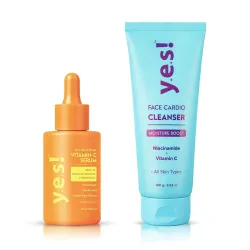 Yes! Skincare Face Cardio-Cleanser 100g + Vitamin-C Serum (30ml) Combo