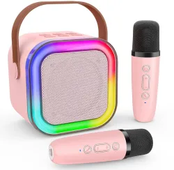 YGM Acoustic Foams - Portable Kids Karaoke Speaker with 2 Mic