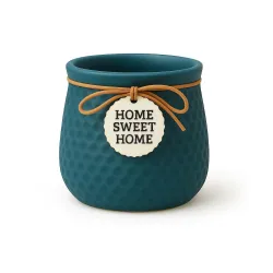 Yo Green Ceramic Plant Pot for Indoor & Outdoor, Modern Planter for Home & Office Decor,